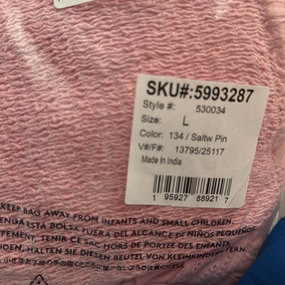 Lands' End Pink Smocked Tiered Midi Sun Dress - Picture 6 of 7